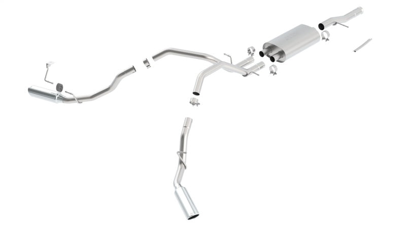 Borla 09-12 Chevrolet Silverado / 09-12 GMC Sierra 1500 WT/SLE/LT 4.8L/5.3L/6.0L SS Catback Exhaust 140342 140342 Photo - Primary