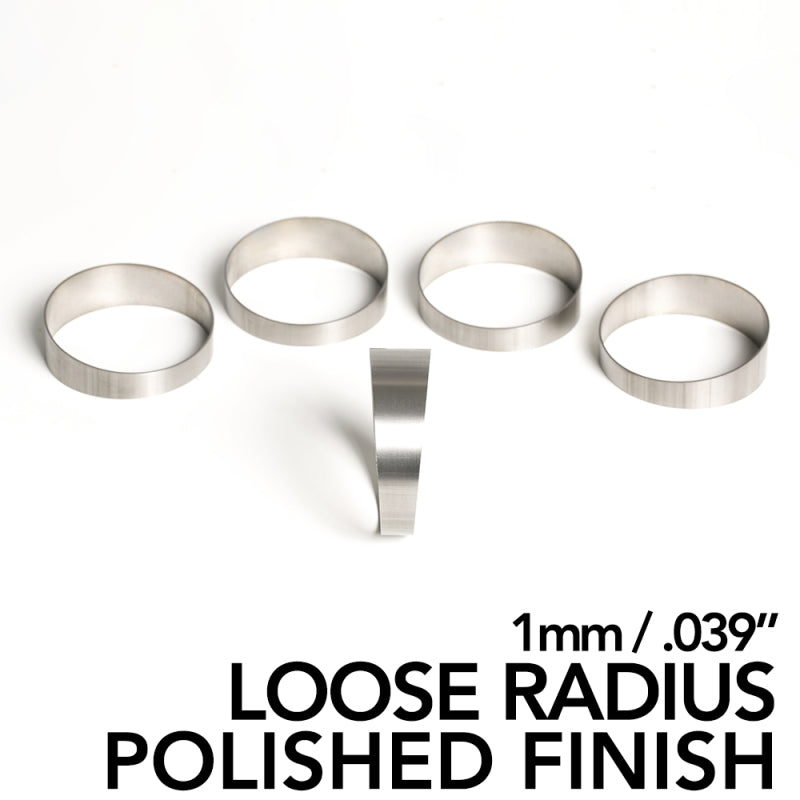 Ticon Industries 1.75in 45 Degree 2.3D CLR 1mm/.039in Wall Polished Titanium Pie Cuts - 5pk 109-04501-2003 109-04501-2003 User 1