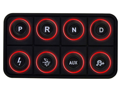 AEM EV 8 Button Keypad CAN Based Programmable Backlighting 30-8400 30-8400 User 1