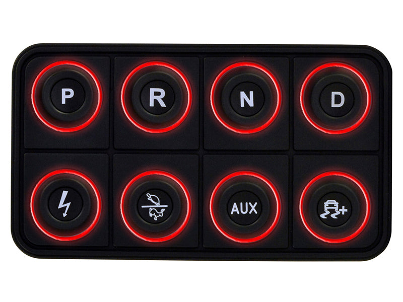 AEM EV 8 Button Keypad CAN Based Programmable Backlighting 30-8400 30-8400 User 1