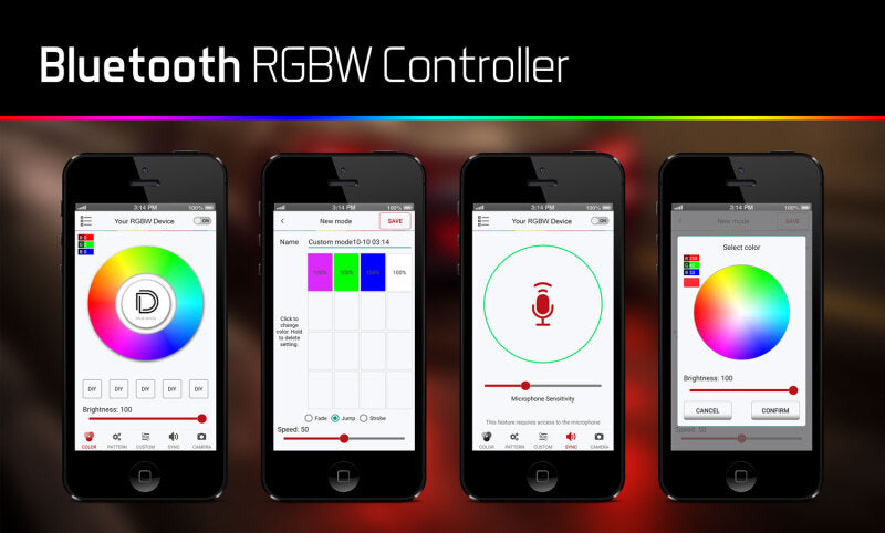 Diode Dynamics - Bluetooth RGBW M8 Controller 1ch DD3066 DD3066 User 5