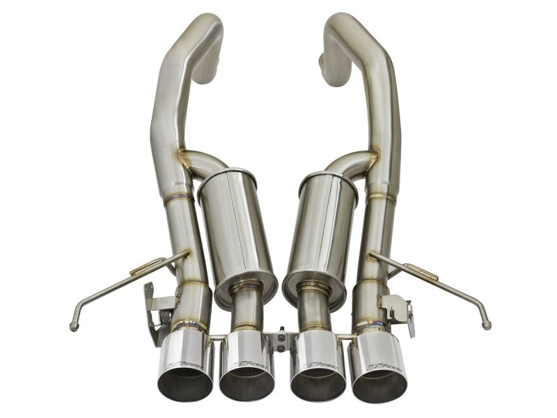 aFe MACH Force-Xp Axle-Back Exhaust System w/ OE-Style NPP Valves 49-34082-P Photo - Unmounted