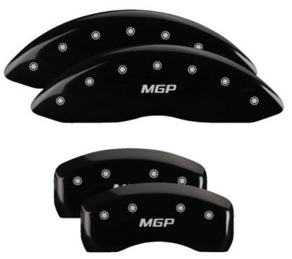MGP 4 Caliper Covers Engraved Front & Rear MGP Black Finish Silver Characters 2019 Ford Edge 10247SMGPBK 10247SMGPBK User 1