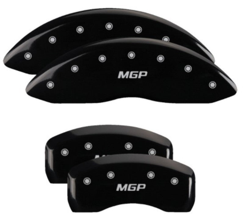 MGP 4 Caliper Covers Engraved Front & Rear MGP Black Finish Silver Characters 2019 Ford Edge 10247SMGPBK 10247SMGPBK User 1