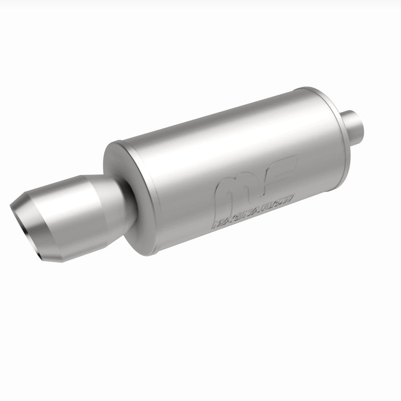 MagnaFlow 7" Round Center/Center Performance Muffler With Tip 14836 360 Degree Image Set