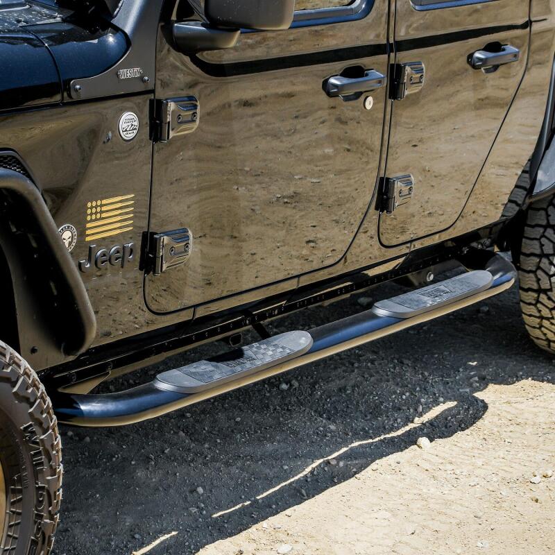 Westin 2020 Jeep Gladiator Platinum 4 Oval Nerf Step Bars - Black 21-4165 21-4165 Photo - Mounted