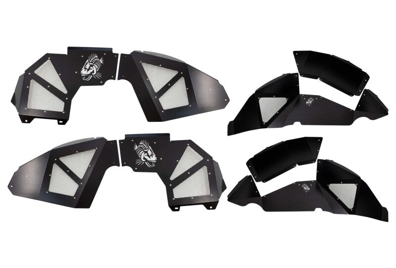 Fishbone Offroad 2018+ Jeep Wrangler JL Front/Rear Set of 4 Aluminum - Blk Powdercoat Inner Fenders FB33130 FB33130 Photo - Primary