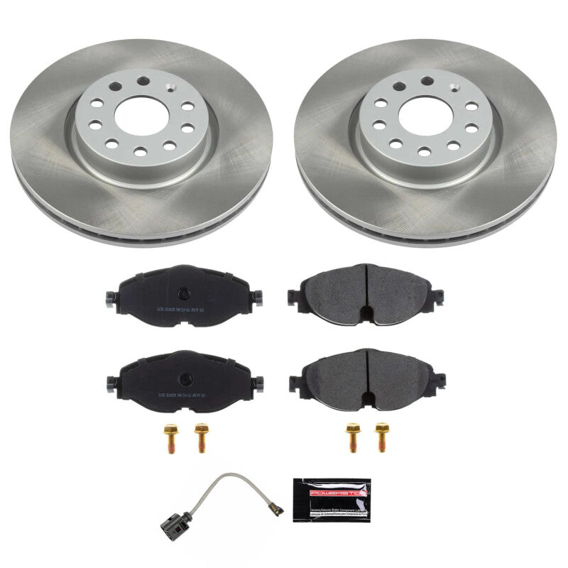 PowerStop Power Stop 22-24 Volkswagen Taos Front Semi-Coated Rotor Kit SC7082 SC7082 Photo - Primary