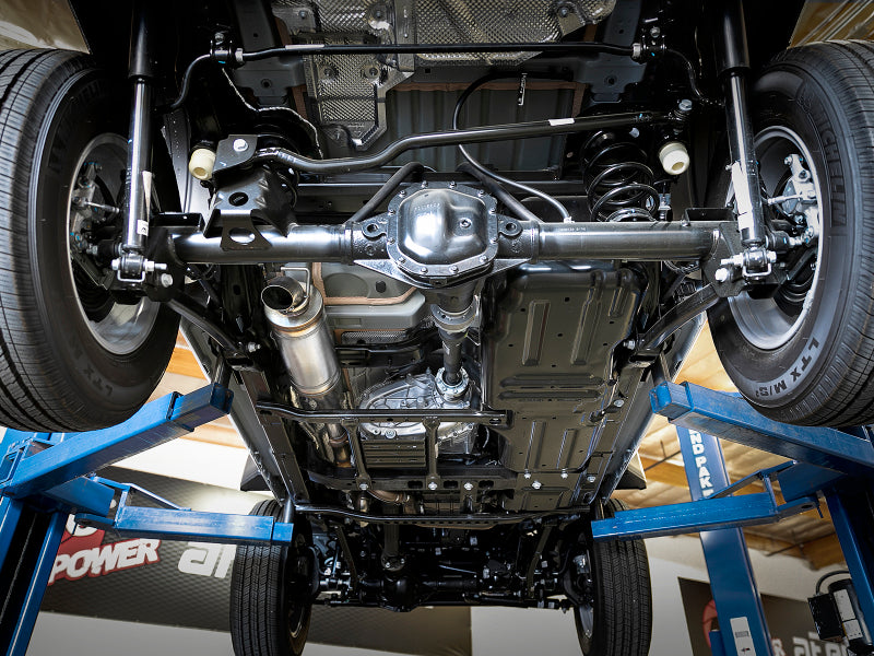 aFe Rock Basher 3" 409 Stainless Steel Cat-Back Exhaust System 49-48074 Photo - Mounted