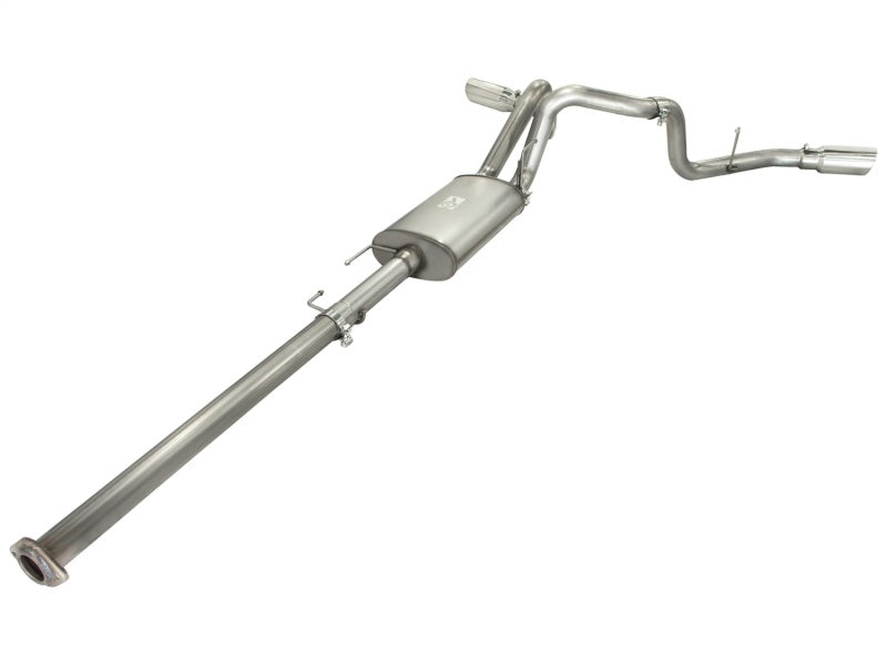 aFe Cat-Back Stainless Steel Dual Exit Exhaust System -  Ford F-150 11-14 49-43056-P Photo - Unmounted