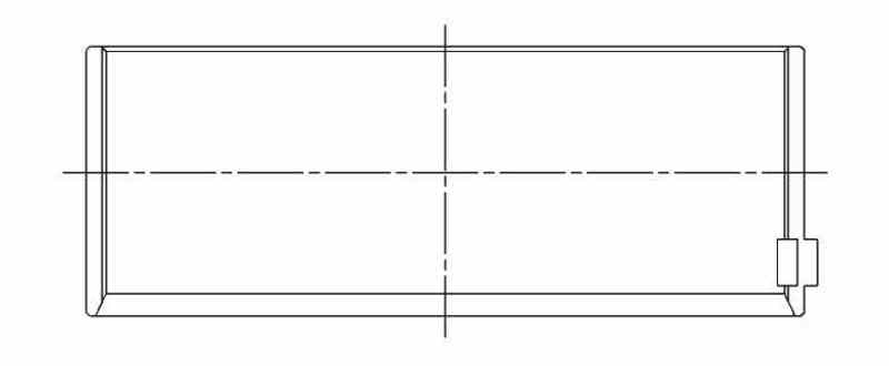 ACL Chrysler 318/340/360 Standard Size High Performance Rod Bearing Set 8B481H-STD 8B481H-STD Technical Drawing