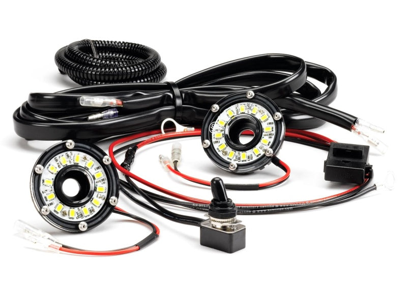 KC HiLiTES Cyclone V2 LED - 2-Light Universal Under Hood Lighting System - 5W Flood Beam 355 355 Photo - Primary