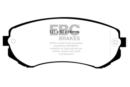 EBC Yellow Stuff Front Brake Pads for 240SX (Limited Years) DP41279R Photo - Primary