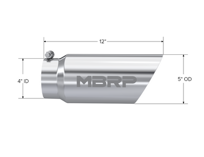 MBRP Tip 5in O.D. Dual Wall A ngled  4in inlet MBRT5053 T5053 Photo - Close Up