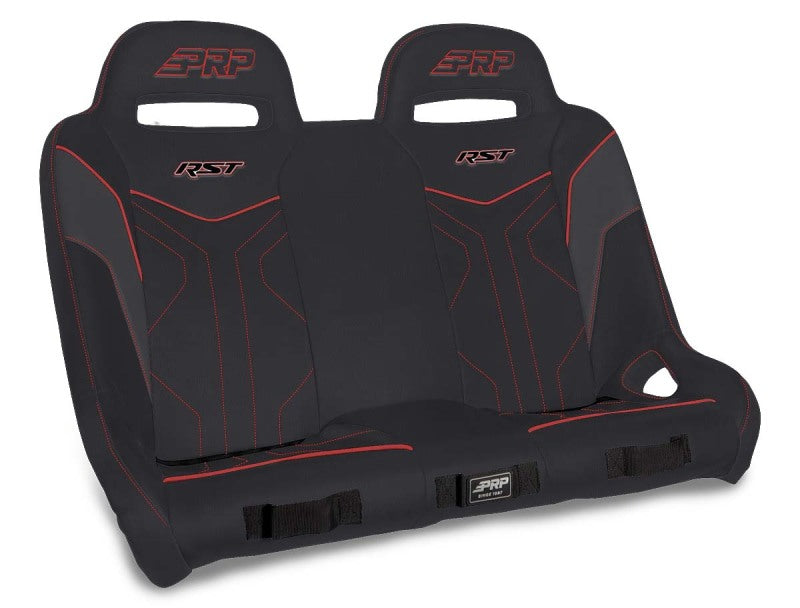 PRP Seats PRP Polaris RZR XP4 1000/XP4 Turbo/XP4 Turbo S RST Rear Suspension Bench- Black/Red A4901-204 A4901-204 Photo - Primary
