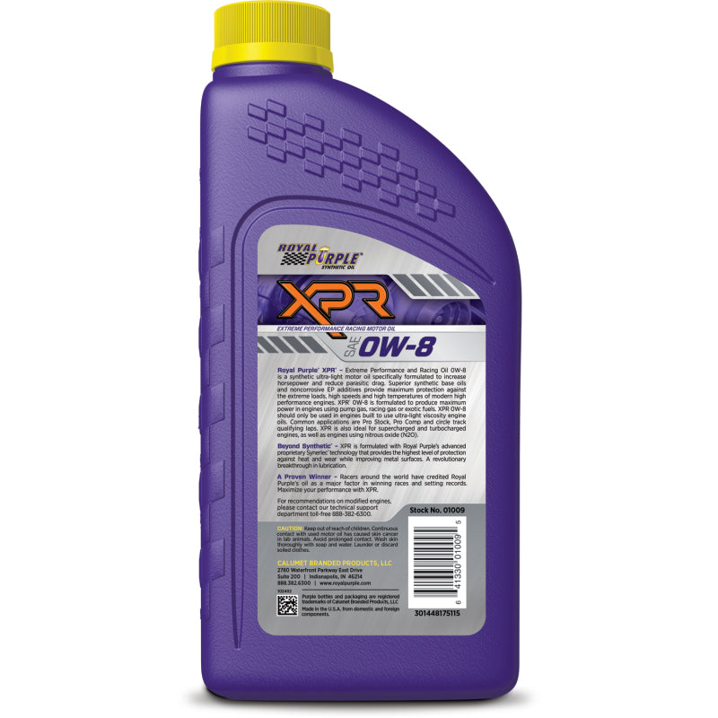Royal Purple 0w8 XRP Racing Oil Case 6x1 Quart ROY06009 06009 User 1