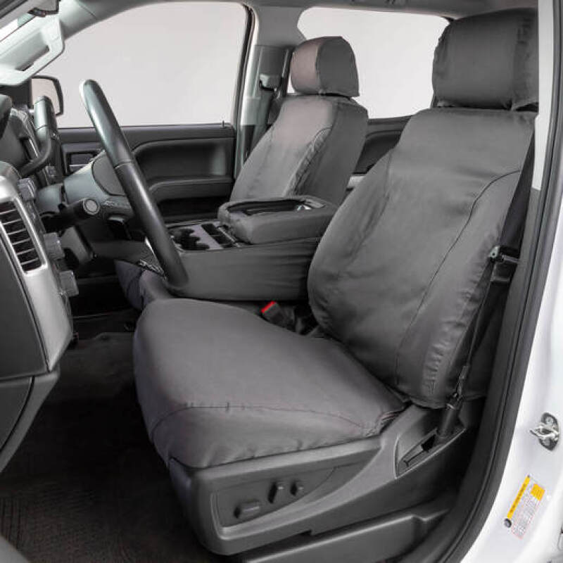 Covercraft 11-16 Ford F-250 Polycotton SeatSaver Custom Front Row Seat Covers - Grey SS3415PCGY SS3415PCGY User 1