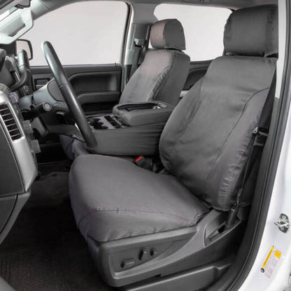 Covercraft 11-16 Ford F-250 Polycotton SeatSaver Custom Front Row Seat Covers - Grey SS3415PCGY SS3415PCGY User 1