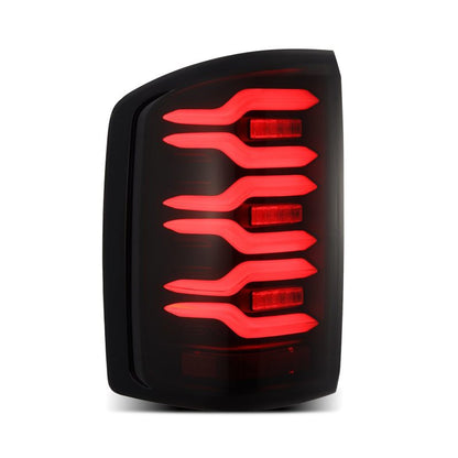 AlphaRex 14-18 GMC Sierra 1500/2500HD/3500HD LUXX-Series LED Tail Lights Blk w/Actv Light & Seq. Sig 630040 630040 User 2