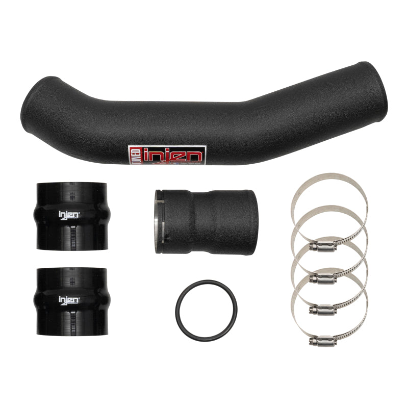 Injen 17-22 Ford F250/F/350/F-450/F-550 V8-6.7L Turbo Diesel Wrnkl Blk Intercooler Hot Side Piping SES9004ICPHWB SES9004ICPHWB Photo - out of package