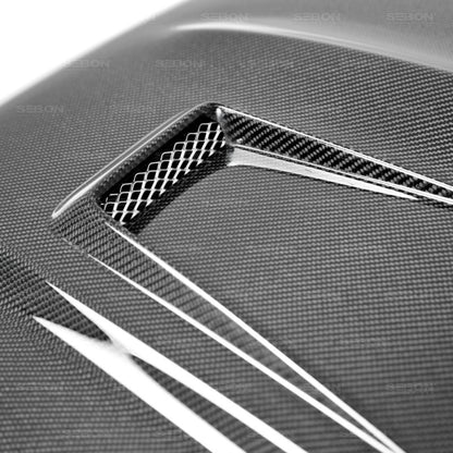 Seibon 12-14 Mercedes C-Class GT Style Carbon Fiber Hood HD1112MBW204-GT HD1112MBW204-GT Photo - Primary
