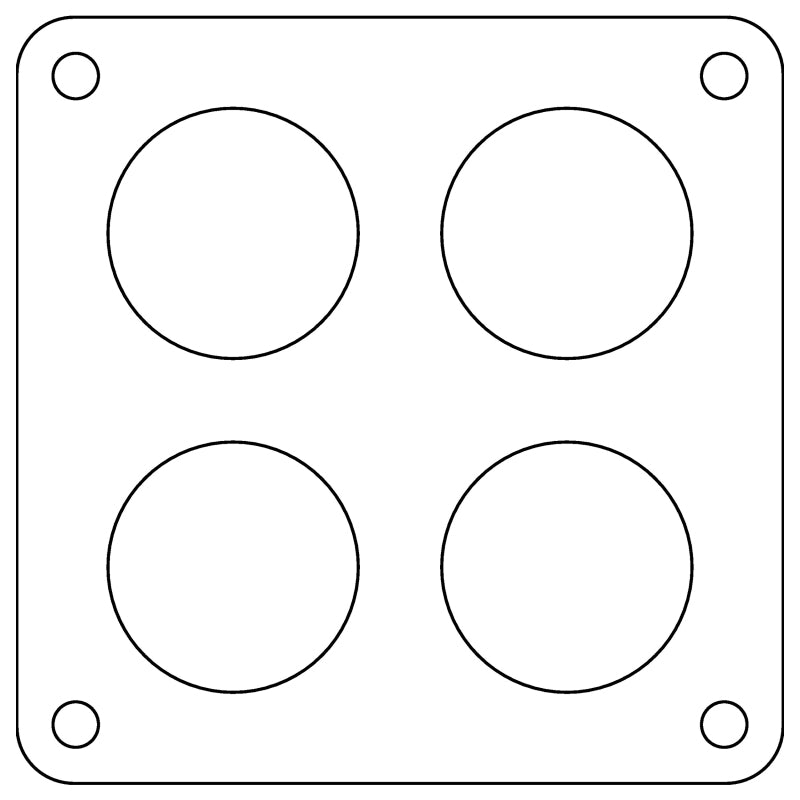 Cometic Gasket Cometic Holley Dominator 4-Hole .060in Fiber Carburetor Gasket - 2.00in Holes C15314FC C15314FC Photo - Primary