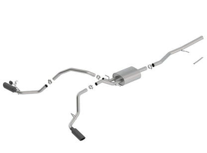 Borla 14-18 Chevrolet Silverado 1500 5.3L V8 AT/MT 4DR CC ATAK Catback Exhaust w/Black Chrome Tips 140549BC 140549BC Photo - Primary