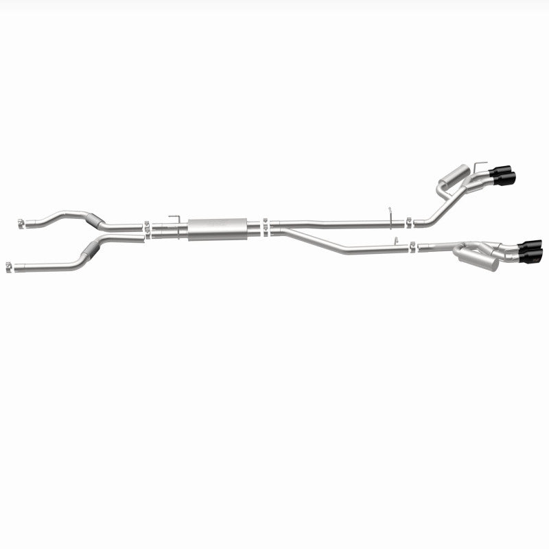 MagnaFlow 20-21 Ford Explorer 3.0L V6 Dual Exit Quad Black Chrome Tip Street Series Cat-Back Exhaust 19515 19515 360 Degree Image Set