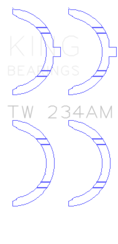 King Engine Bearings King Toyota 22RE Thrust Washer Set TW234AM TW234AM Photo - Primary