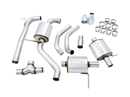 AWE Tuning 18-19 Volkswagen Jetta GLI Mk7 Touring Exhaust - Chrome Silver Tips (Fits High-Flow DP) 3015-22070 3015-22070 Photo - out of package