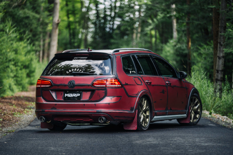MBRP 17-19 VW Golf Sportwagen/Alltrack 1.8T T304SS 3in Cat-Back 2.5in Dual Split Rear w/ CF Tips S46183CF S46183CF Photo - lifestyle view