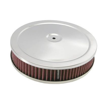 Spectre HPR Round Air Cleaner 9in. X 2in. - Chrome/Red 47708 47708 Photo - Primary