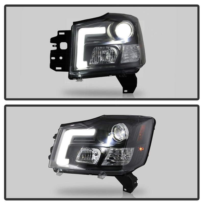 SPYDER 04-15 Nissan Titan High-Power LED Module Equipped Headlights - Black (PRO-YD-NTI04PL-BK) 5088406 5088406 Photo - Unmounted