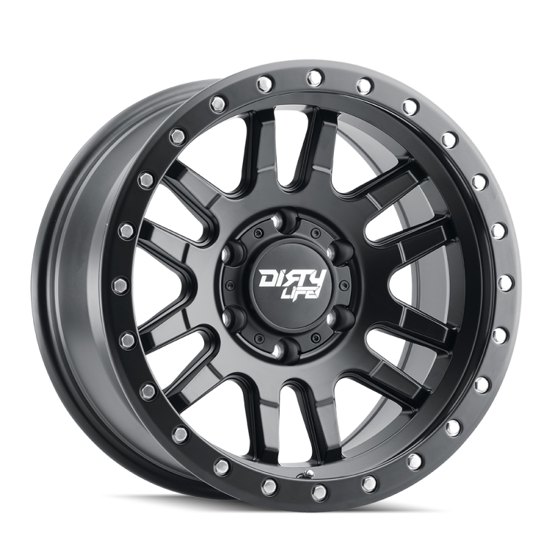 Dirty Life 9309 Canyon Pro 17x9/6x139.7 BP/-12mm Offset/106mm Hub Matte Black Wheel - Beadlock 9309-7983MB12 9309-7983MB12 Photo - Primary