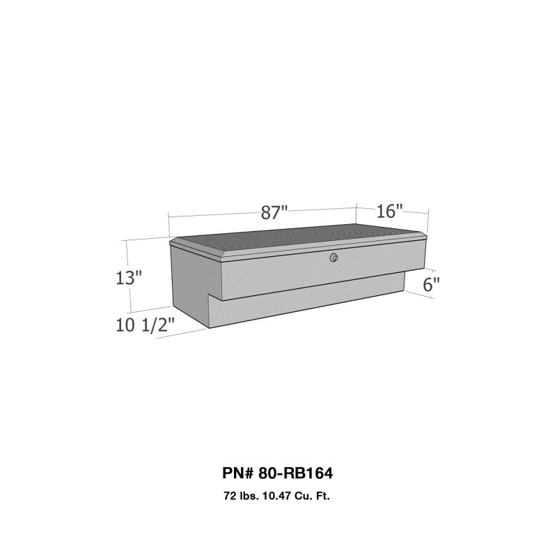 Westin/Brute LoSider Side Rail 87in Box - Aluminum 80-RB164 80-RB164 Photo - Primary