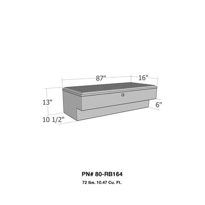 Westin/Brute LoSider Side Rail 87in Box - Aluminum 80-RB164 80-RB164 Photo - Primary