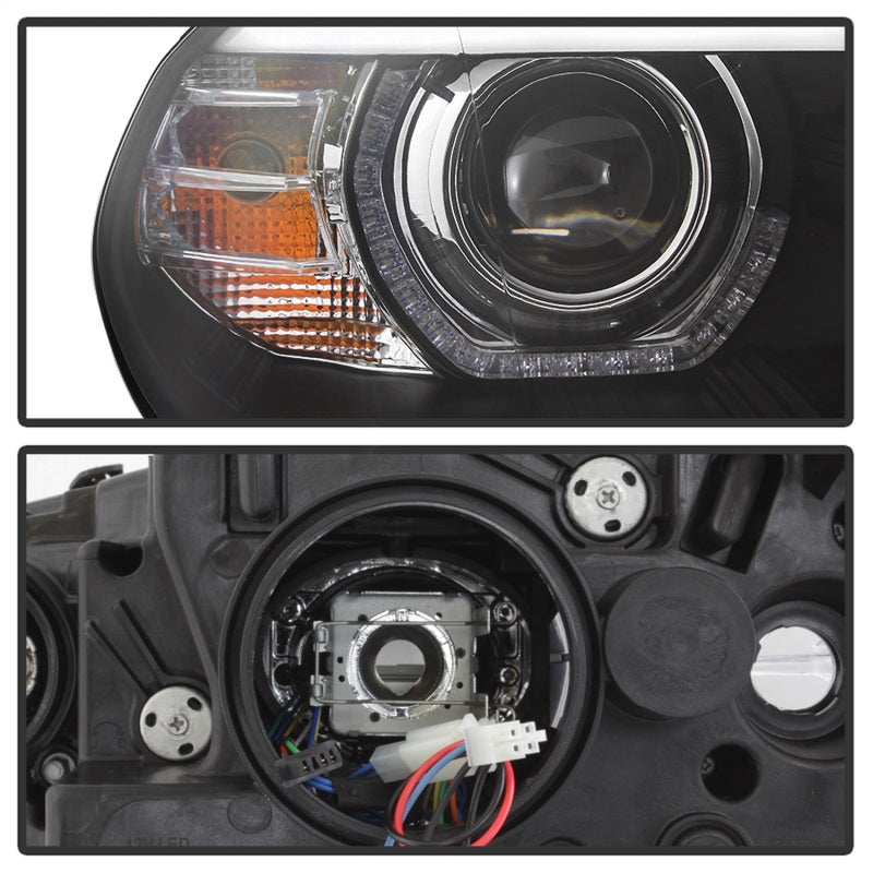 Spyder 07-10 BMW X5 E70 (HID Models Only) Projector Headlights - Black PRO-YD-BMWE7007-AFSHID-BK 5085481 5085481 Photo - Unmounted