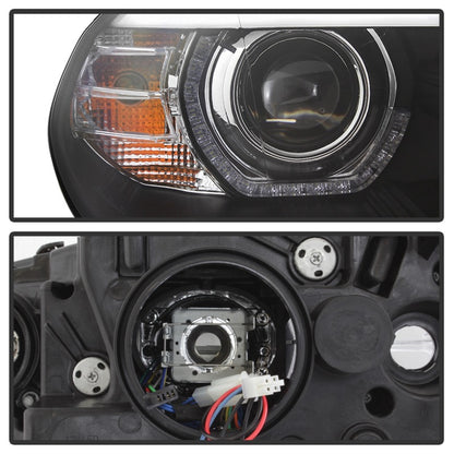Spyder 07-10 BMW X5 E70 (HID Models Only) Projector Headlights - Black PRO-YD-BMWE7007-AFSHID-BK 5085481 5085481 Photo - Unmounted