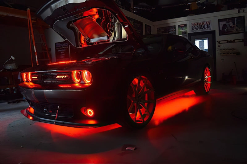 ORACLE Lighting Oracle LED Illuminated Wheel Rings - Double LED - Red 4228-003 4228-003 Photo - lifestyle view