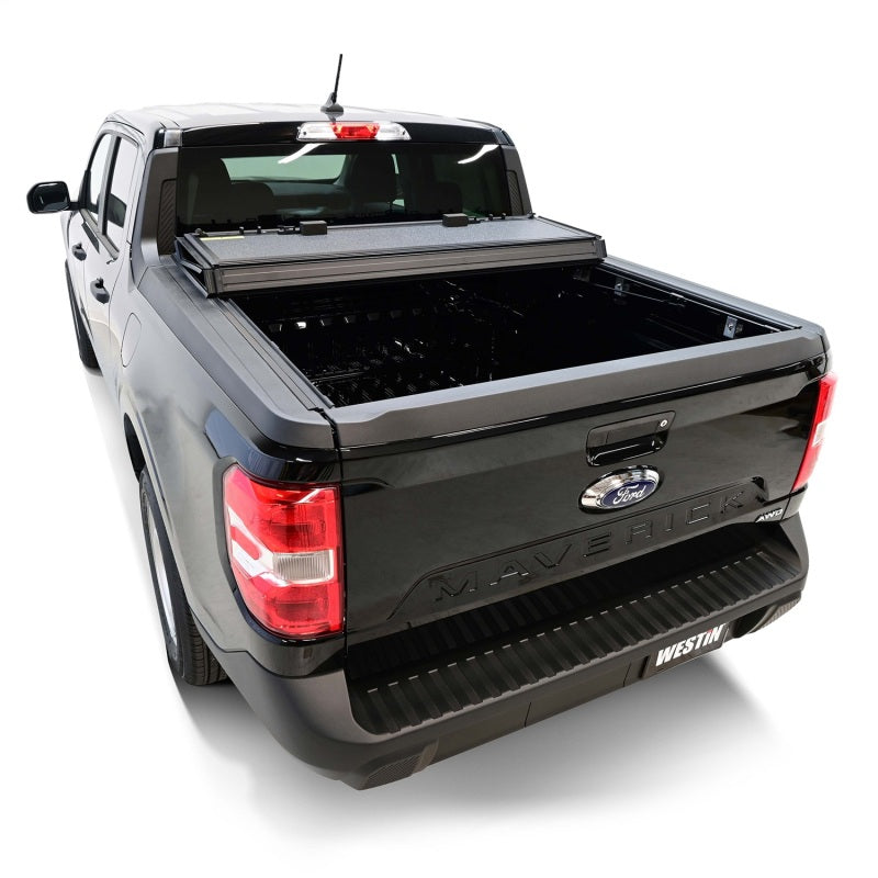 Westin 22-23 Ford Maverick 4WD 4ft. 6in. Bed Hard Tri-Fold Tonneau Cover - Black 19-44795 19-44795 Photo - Mounted