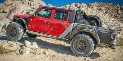 DV8 Offroad 201+ Jeep Gladiator Rear Inner Fenders - Black INFEND-04RB INFEND-04RB Photo - Mounted