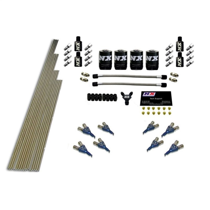 Nitrous Express 8 Cyl Piranha Nozzle Intake Plumbing Kit (Incl Hardware) 13386 13386 Photo - Primary