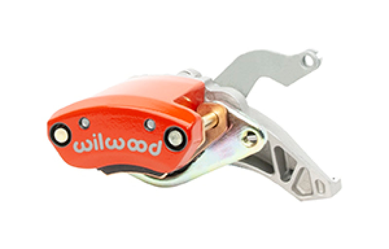 Wilwood Caliper - MC4 Mechanical Right Hand - Red 1.19in Piston 1.10in Rotor - Red 120-15484-RD