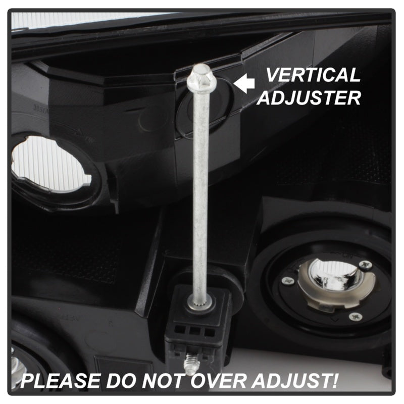 SPYDER xTune 02-06 Chevy Avalanche w/Cladding OEM Bumper Light & Headlights - (BLACK) (HD-JH-CAVA02-SET-BK) 9040641 9040641 Photo - Unmounted