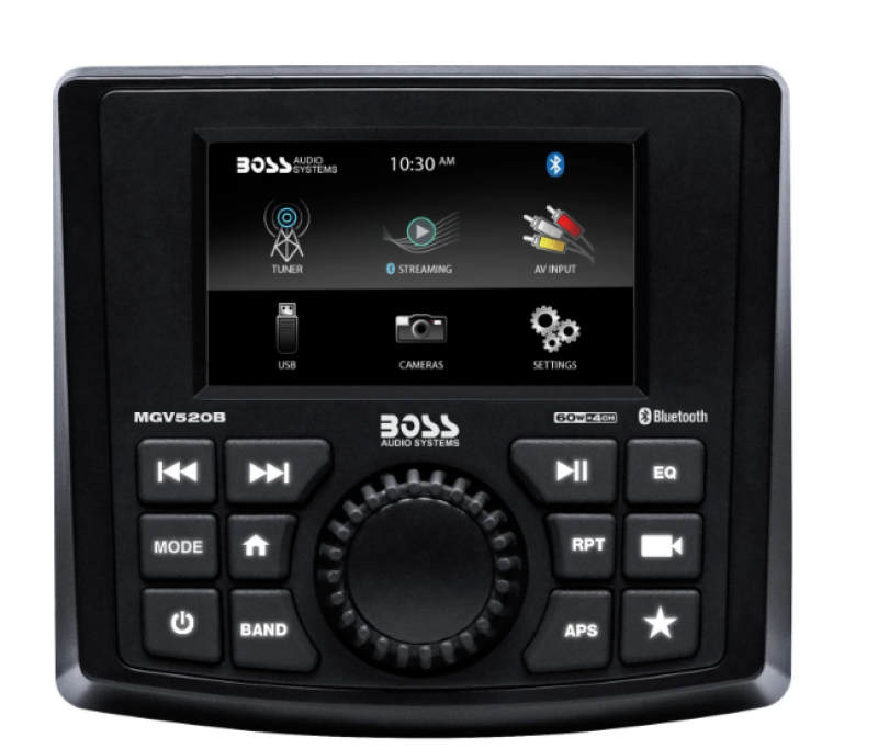 Boss Audio Systems Marine Audio Stereo System Gauge Receiver Bluetooth MGV520B MGV520B User 1