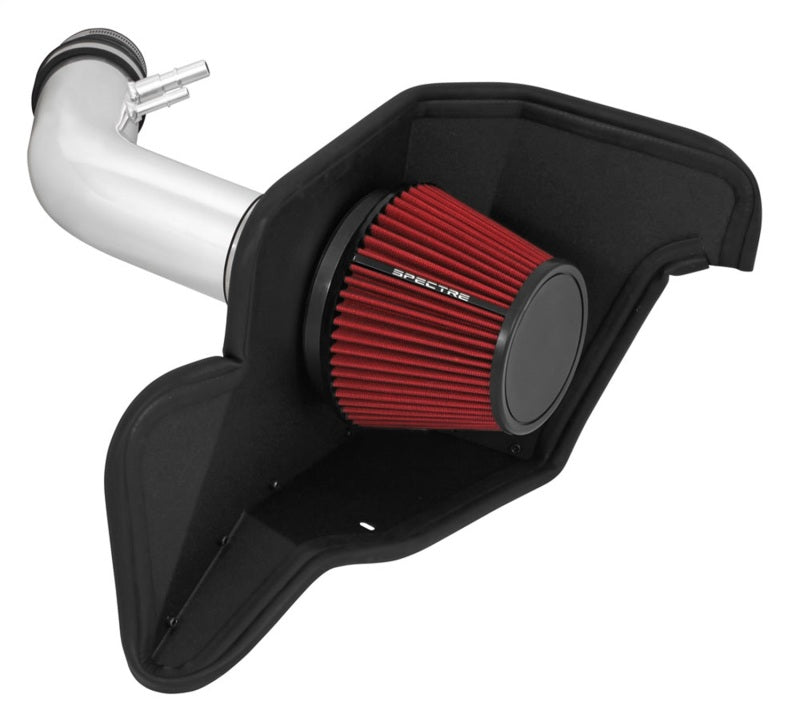 Spectre 15-16 Ford Mustang V6-3.7L F/I Air Intake Kit - Polished w/Red Filter 9041 9041 Photo - Primary
