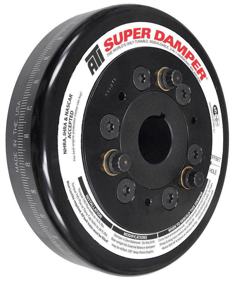 ATI Damper - 7.074in - Steel - Chevy SB / 90 Deg V6 - Pont 4 Cyl - 3 Ring - 1Pc ATI917780 ATI917780 User 1