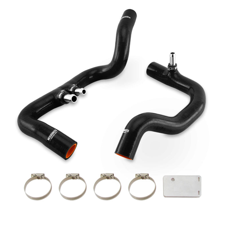 Mishimoto 2018+ Jeep Wrangler JL / Gladiator JT 3.6L AT Black Silicone Radiator Coolant Hose Kit MMHOSE-JLP-18ABK MMHOSE-JLP-18ABK Photo - Primary