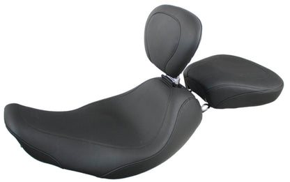 Mustang Motorcycle Mustang 97-07 Harley Rd King, 06-07 Str Glide, 00-05 Eagle Wide Tripper Solo Seat w/DBR - Black 79693 79693 Photo - Primary