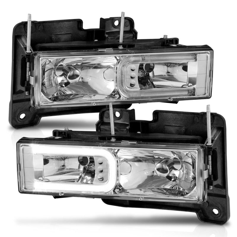 ANZO 1999-2000 Cadillac Escalade Crystal Headlights 111499 111499 Photo - Unmounted